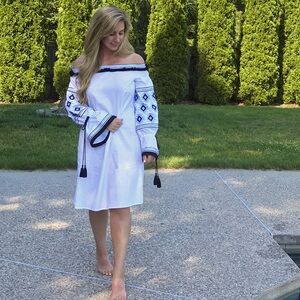 Revolve White Cotton Dress or Cover-up Size M